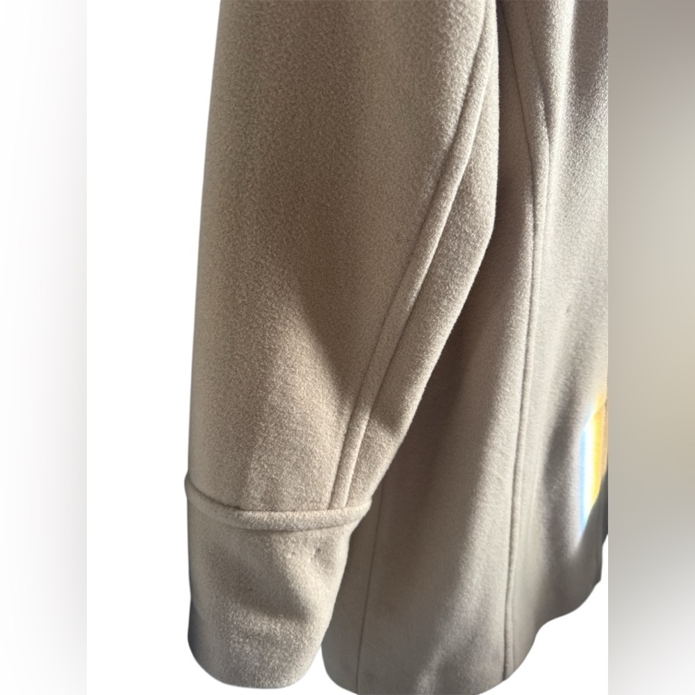 Marvin Richards Women's Tan Pea Coat sz: XL - Picture 5 of 8